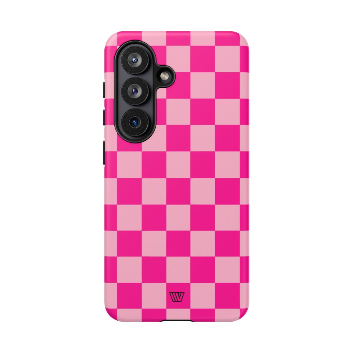 Hot Pink Checkerboard Tough Phone Case – Samsung Galaxy S26, Matte