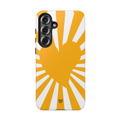 Heart Sun Rays Tough Phone Case – Samsung Galaxy S25 Plus, Glossy