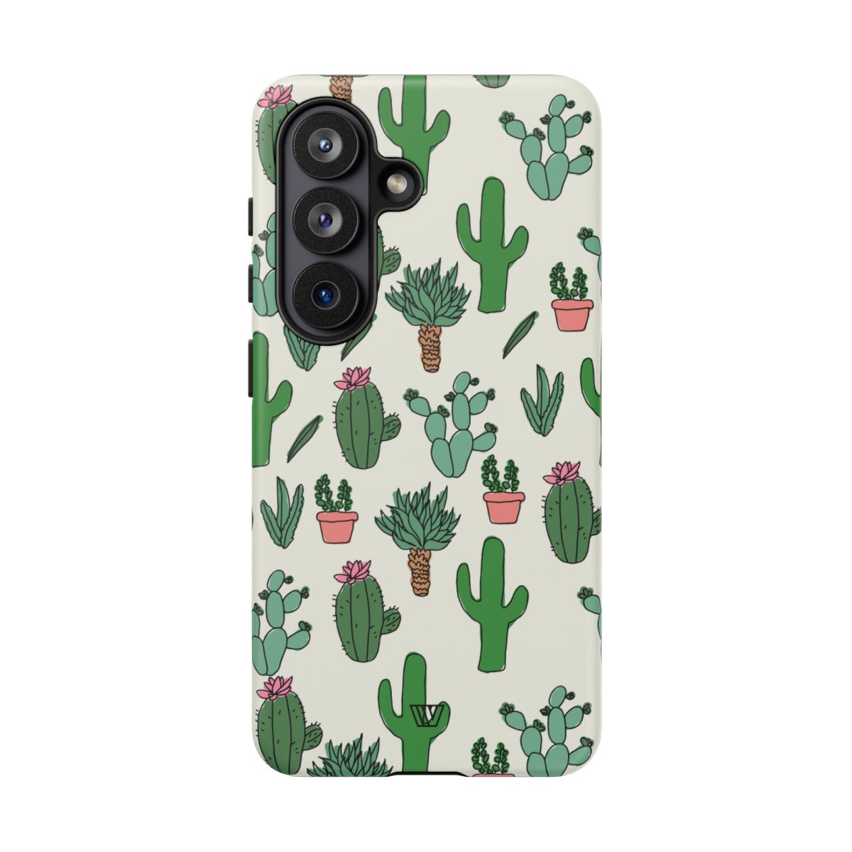 Cactus Doodles Tough Phone Case – Samsung Galaxy S26, Matte
