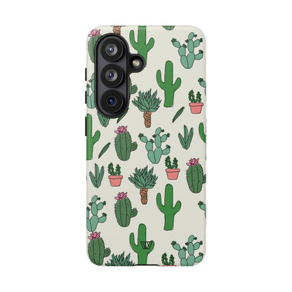 Cactus Doodles Tough Phone Case – Samsung Galaxy S26, Matte