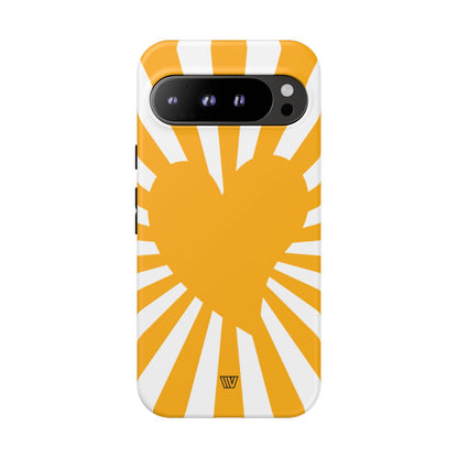 Heart Sun Rays Tough Phone Case – Google Pixel 9 Pro XL, Matte