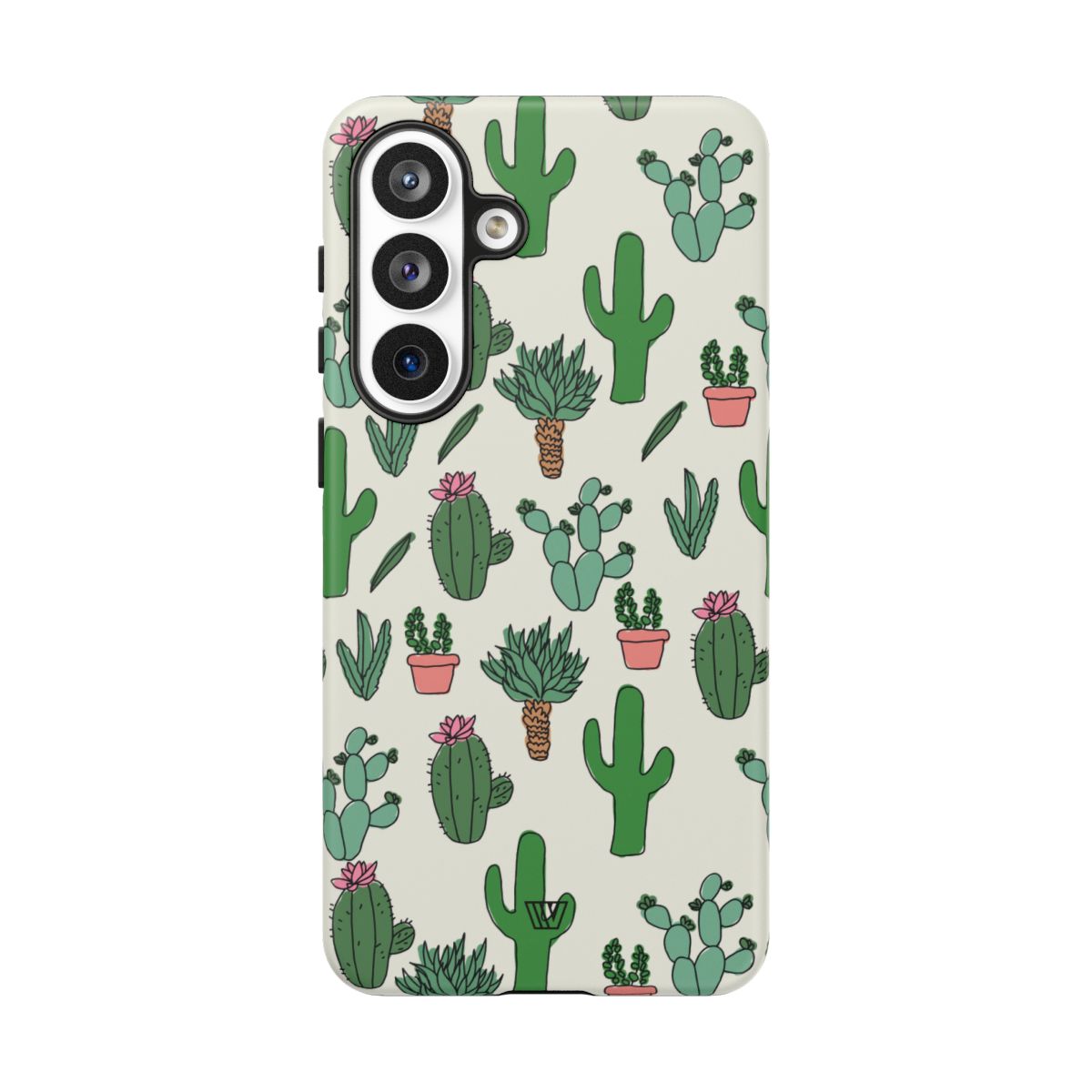Cactus Doodles Tough Phone Case – Samsung Galaxy S26 Plus, Matte