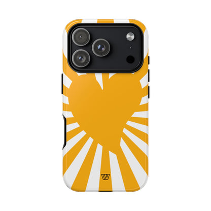 Heart Sun Rays Tough Phone Case – iPhone 17 Pro, Glossy