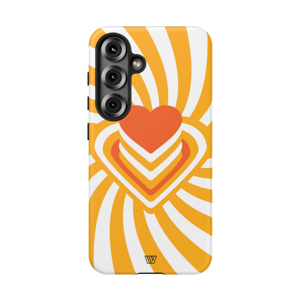 Heart Ray Stack Tough Phone Case – Samsung Galaxy S25, Matte