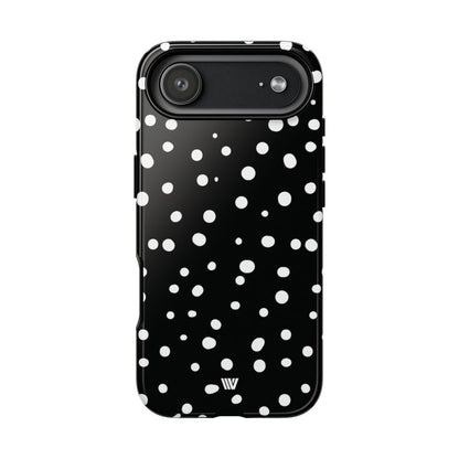 Black and White Dots Tough Phone Case – iPhone 17 Air, Glossy