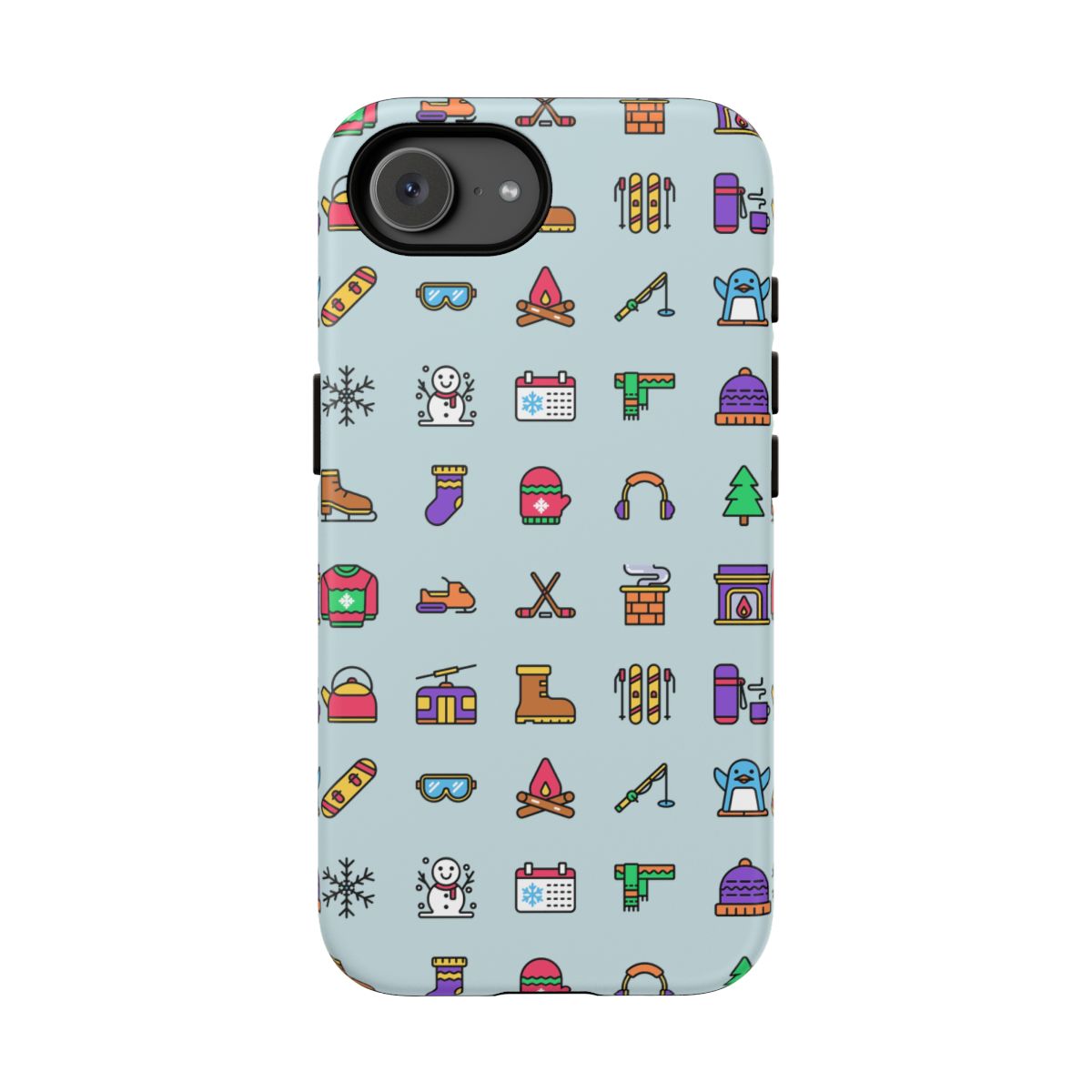 Winter Icons Tough Phone Case – iPhone 17e, Matte