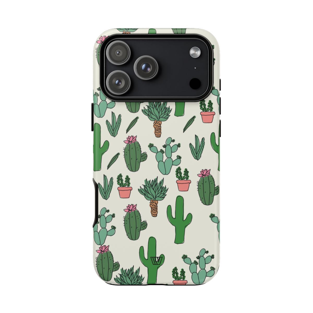 Cactus Doodles Tough Phone Case – iPhone 18 Pro Max, Matte