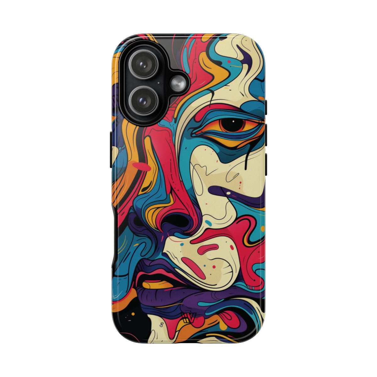 Abstract Gaze Tough Phone Case – iPhone 17, Glossy
