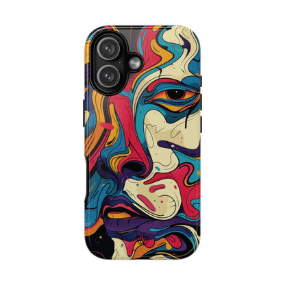 Abstract Gaze Tough Phone Case – iPhone 17, Glossy