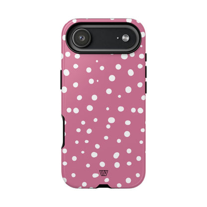 Blush Red Dots Tough Phone Case – iPhone 17 Air, Glossy