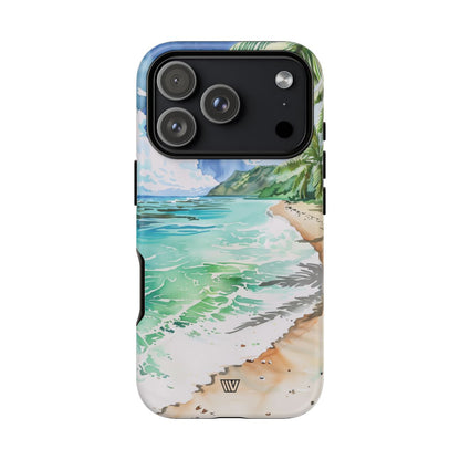 Watercolor Beach Tough Phone Case – iPhone 18 Pro, Matte
