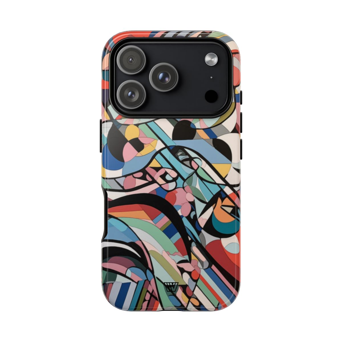 Abstract Mural Tough Phone Case – iPhone 18 Pro, Glossy