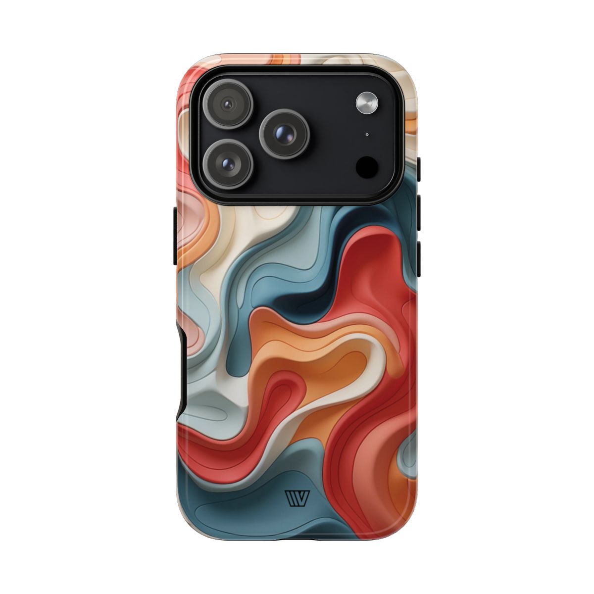 3D Colorful Clay Tough Phone Case – iPhone 17 Pro, Glossy
