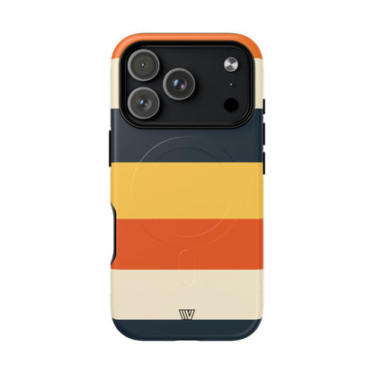 Beach Sunset Stripes MagSafe Tough iPhone Case – iPhone 18 Pro, Matte