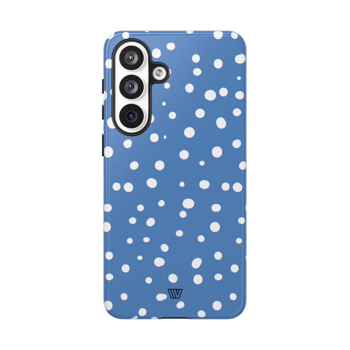 Dusty Blue Dots Tough Phone Case – Samsung Galaxy S26 Plus, Glossy