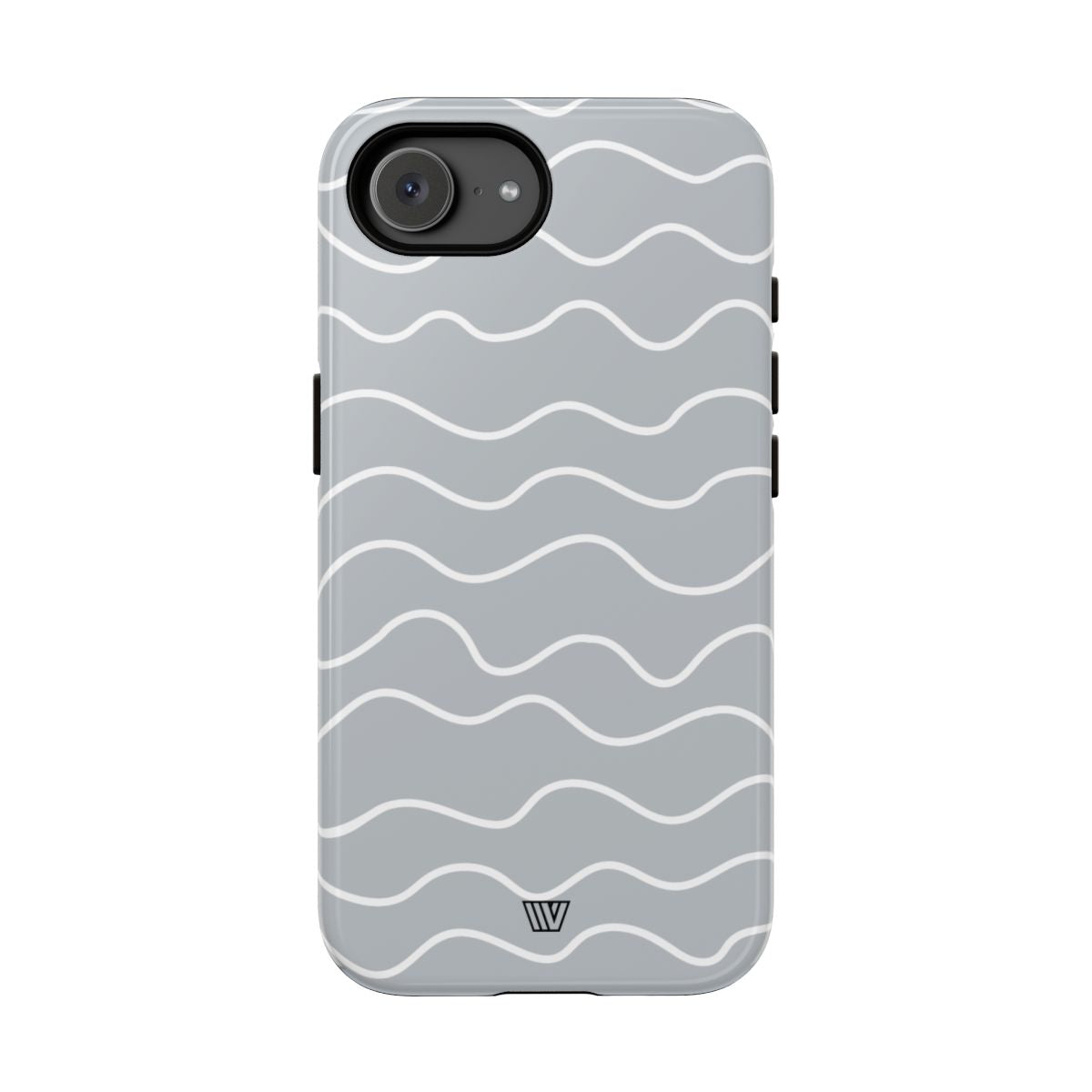 Gray Waves Tough Phone Case – iPhone 16e, Glossy