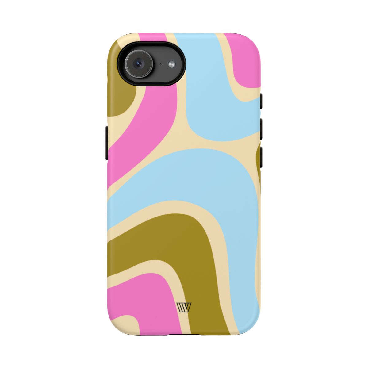Large Groovy Waves Tough Phone Case – iPhone 16e, Matte