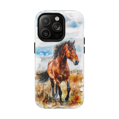 Watercolor Horse MagSafe Tough iPhone Case – iPhone 14 Pro, Matte