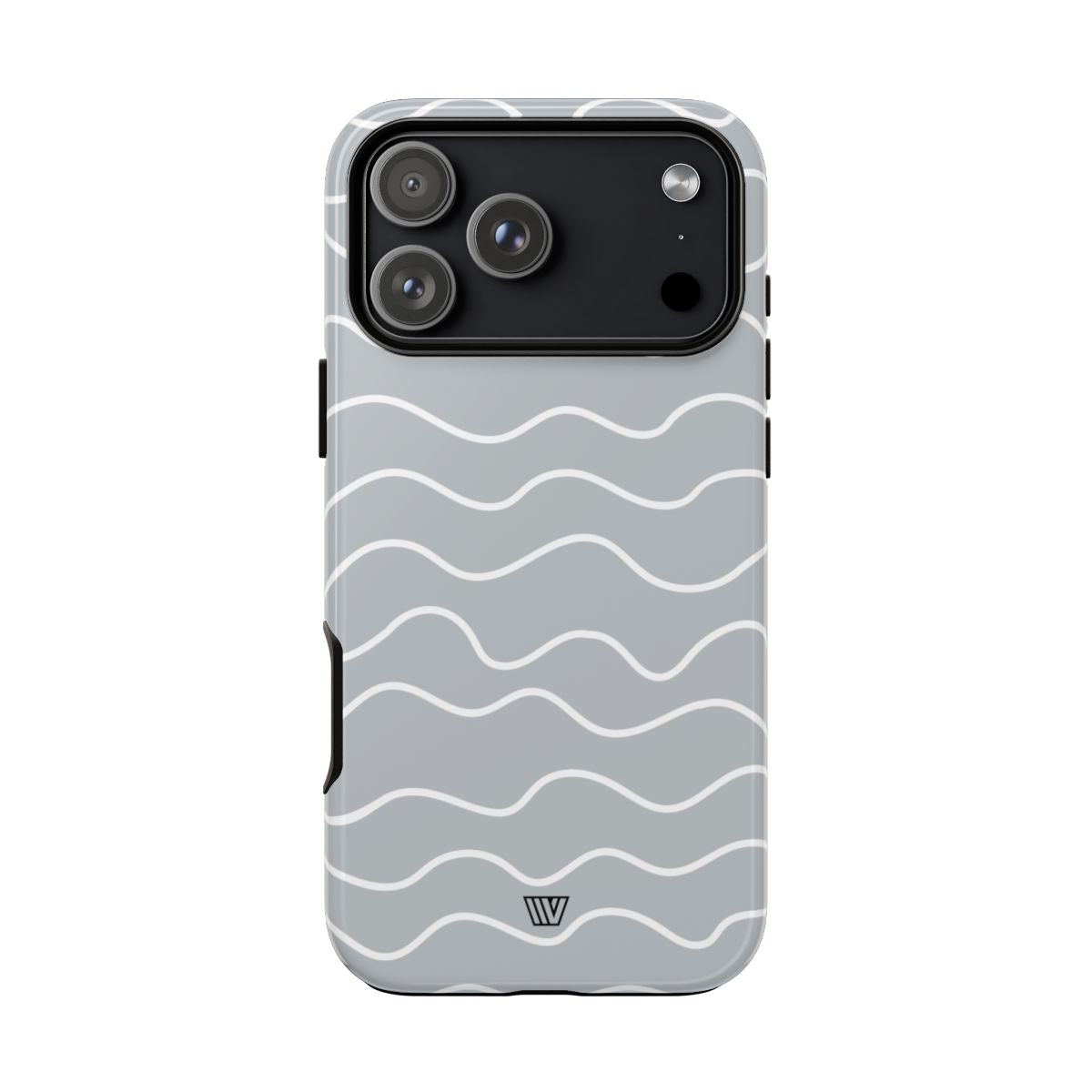 Gray Waves Tough Phone Case – iPhone 18 Pro Max, Glossy