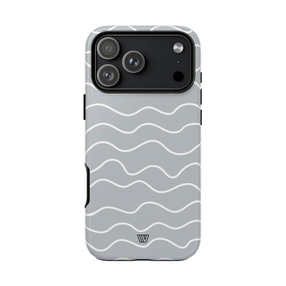 Gray Waves Tough Phone Case – iPhone 18 Pro Max, Glossy