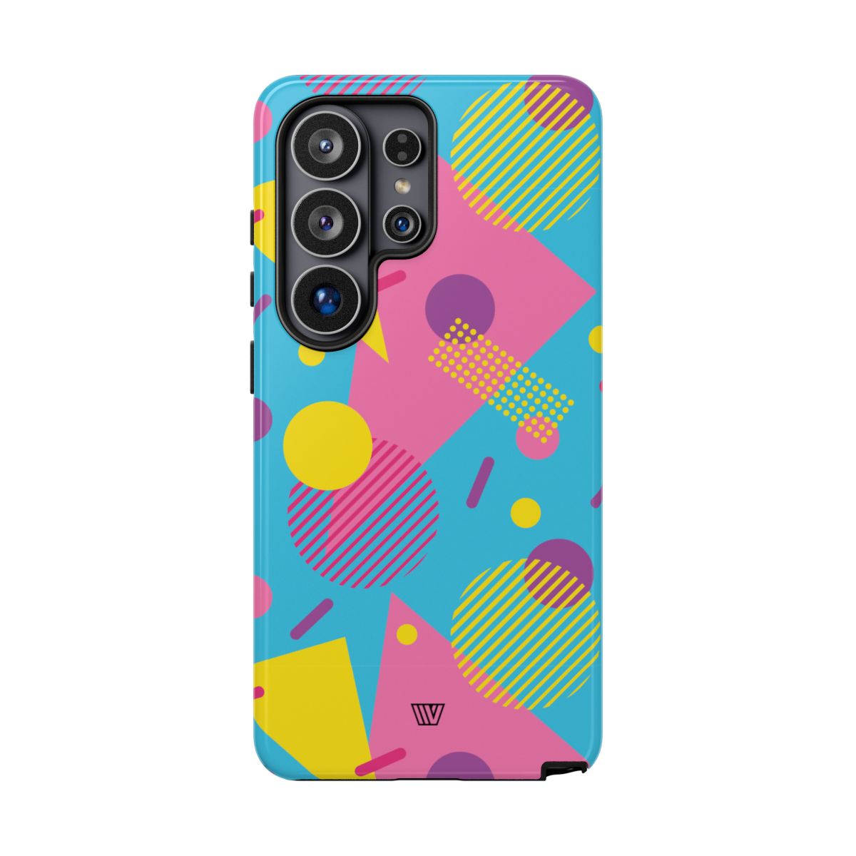 80s / 90s Retro Pattern Light Blue Tough Phone Case – Samsung Galaxy S26 Ultra, Glossy