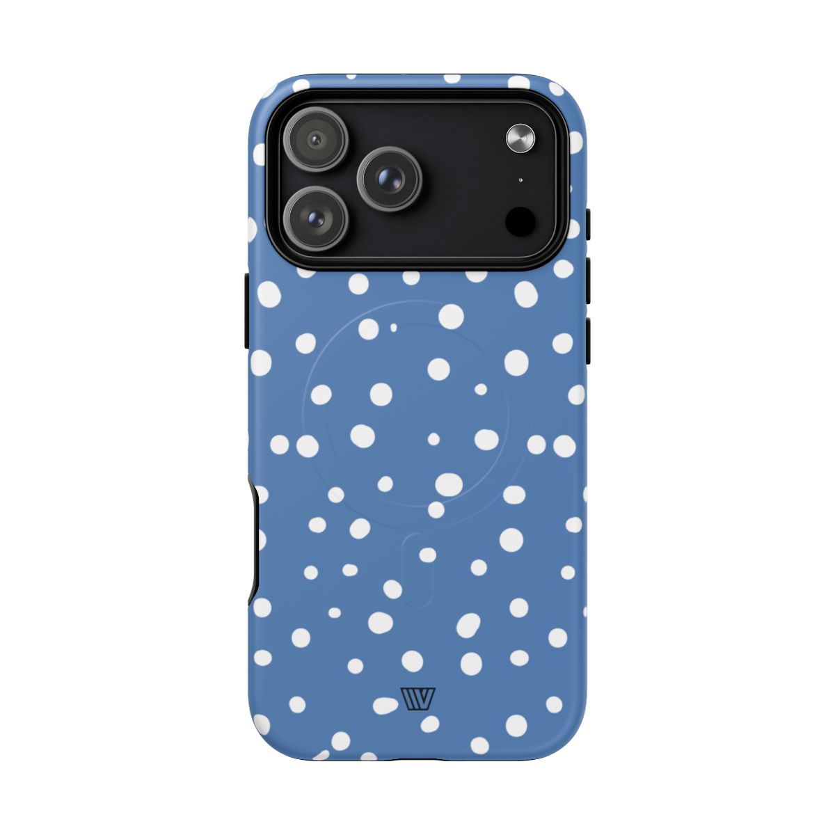 Dusty Blue Dots MagSafe Tough iPhone Case – iPhone 18 Pro Max, Matte