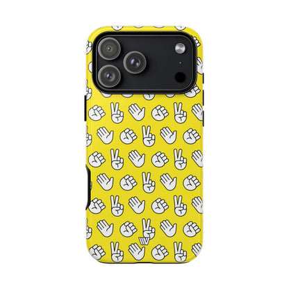 Rock Paper Scissors Tough Phone Case – iPhone 17 Pro Max, Glossy
