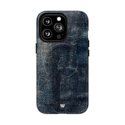 Faded Denim MagSafe Tough iPhone Case – iPhone 13 Pro, Glossy