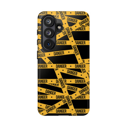 Danger Tape Tough Phone Case – Samsung Galaxy S26, Glossy