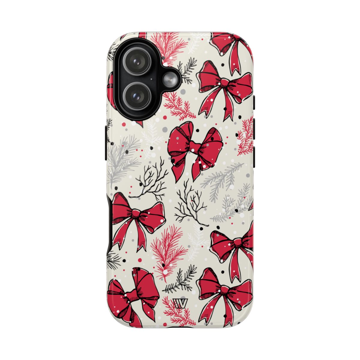Winter Bows Tough Phone Case – iPhone 17, Glossy