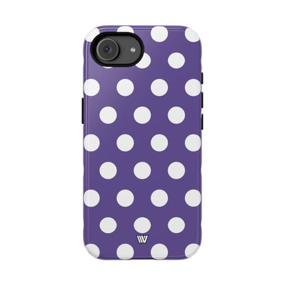 Purple Polka Dots Tough Phone Case – iPhone 17e, Glossy