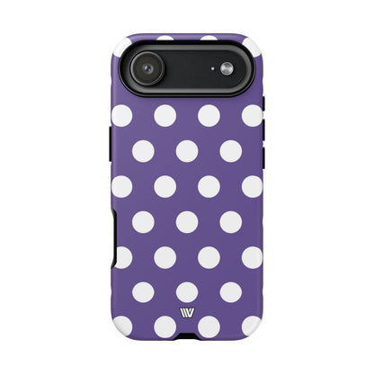 Purple Polka Dots Tough Phone Case – iPhone 17 Air, Matte