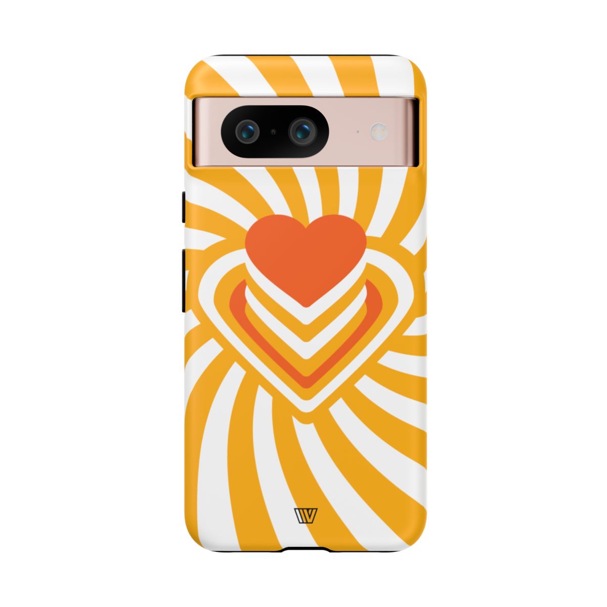 Heart Ray Stack Tough Phone Case – Google Pixel 8, Matte