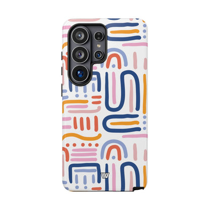 Memphis Bold Lines Tough Phone Case – Samsung Galaxy S26 Ultra, Glossy