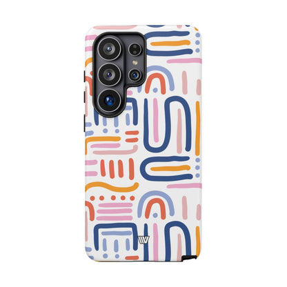 Memphis Bold Lines Tough Phone Case – Samsung Galaxy S26 Ultra, Matte