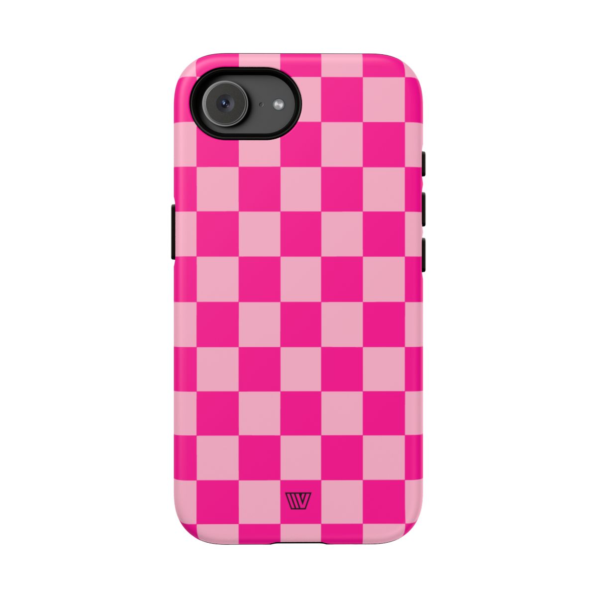 Hot Pink Checkerboard Tough Phone Case – iPhone 17e, Matte