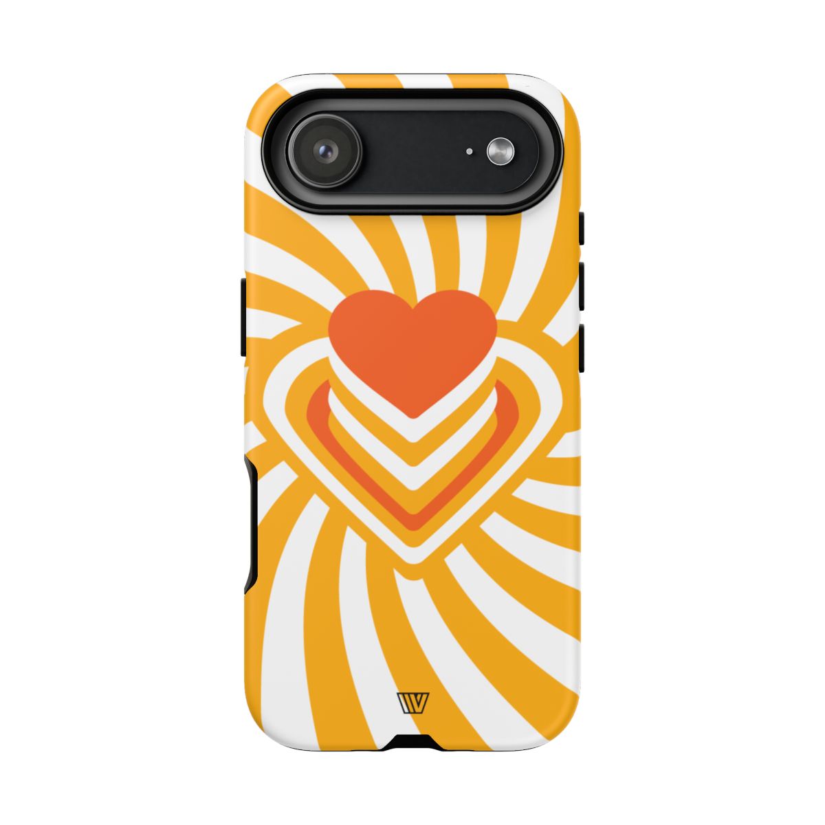 Heart Ray Stack Tough Phone Case – iPhone 17 Air, Matte