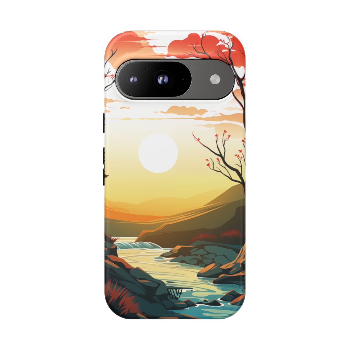 River Sunset Tough Phone Case – Google Pixel 9, Matte