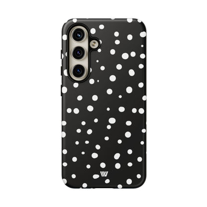 Black and White Dots Tough Phone Case – Samsung Galaxy S24, Matte