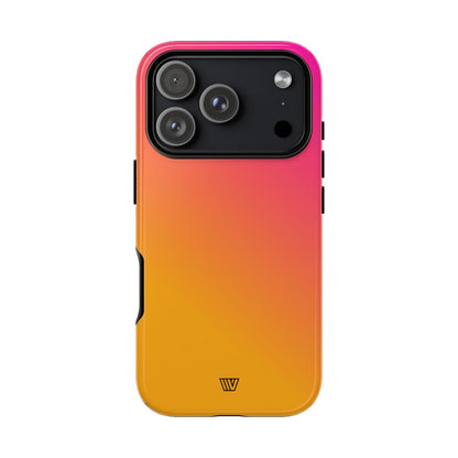 Hot Pink Orange Tough Phone Case – iPhone 17 Pro, Glossy