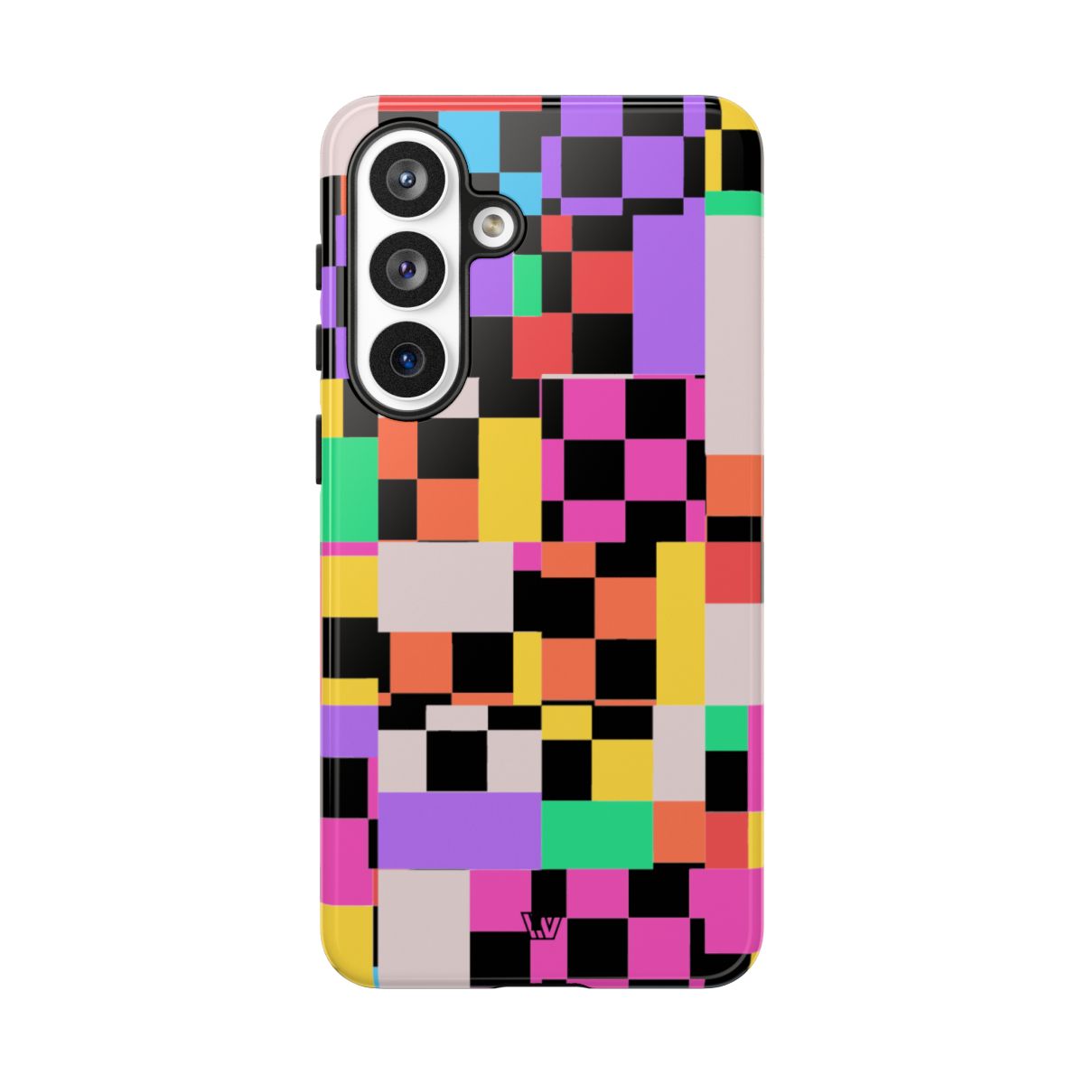 Mashed Up Checkerboard Tough Phone Case – Samsung Galaxy S26 Plus, Glossy