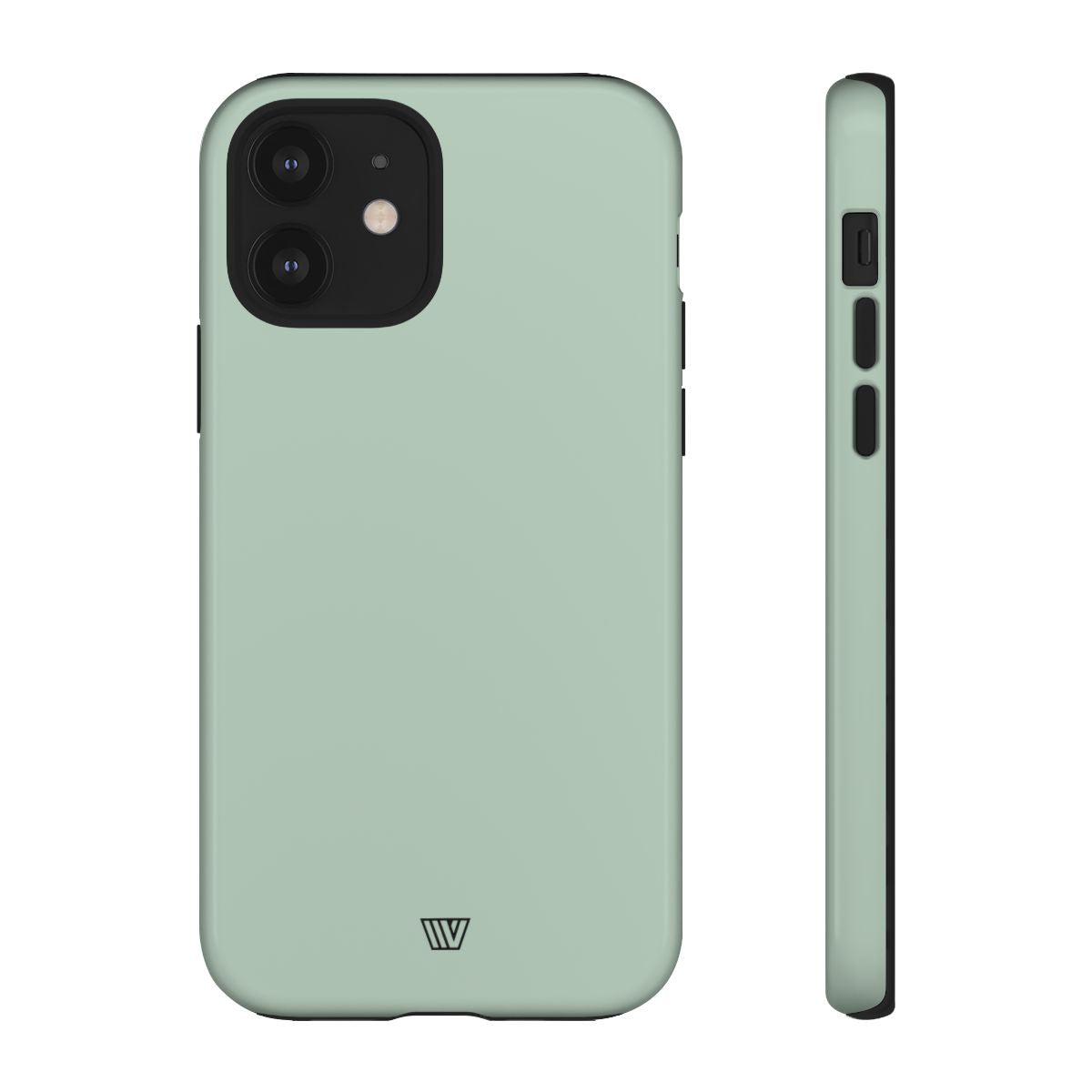 Pastel Green Solid Tough Phone Case – iPhone 12, Glossy