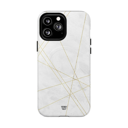 Gold Lines MagSafe Tough iPhone Case – iPhone 13 Pro Max, Glossy