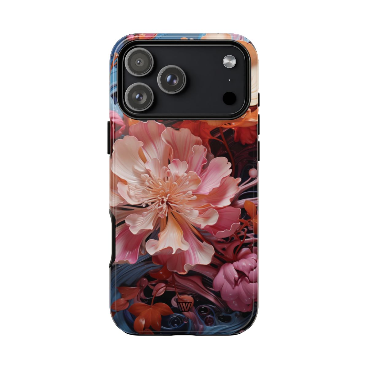 Paint Swirl Flowers Tough Phone Case – iPhone 18 Pro Max, Glossy