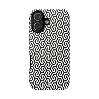Twisted Grid Tough Phone Case – iPhone 17, Matte