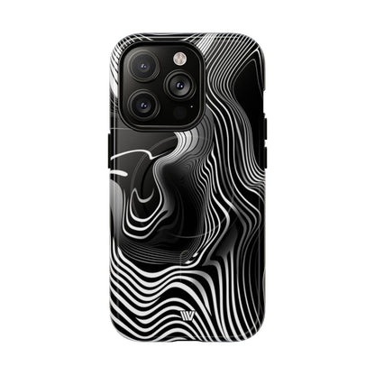 ABSTRACT ZEBRA STRIPES | MagSafe Tough iPhone Case