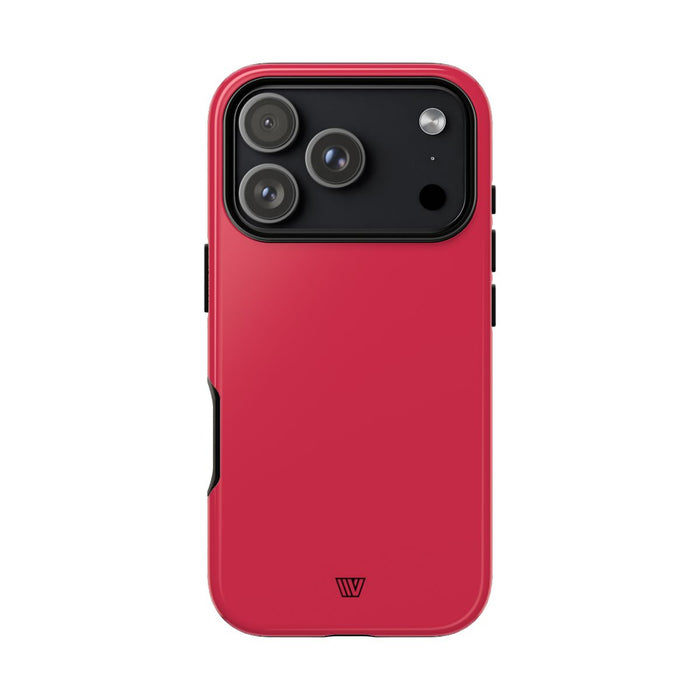 Red Amaranth Tough Phone Case – iPhone 18 Pro, Glossy