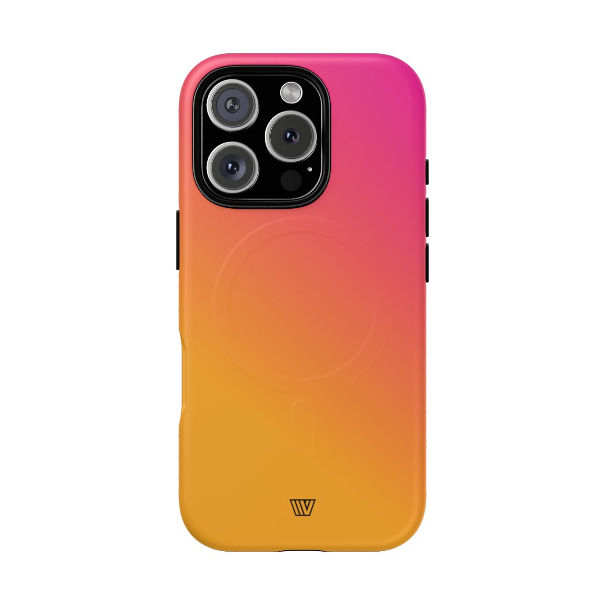 Hot Pink Orange MagSafe Tough iPhone Case – iPhone 16 Pro, Matte