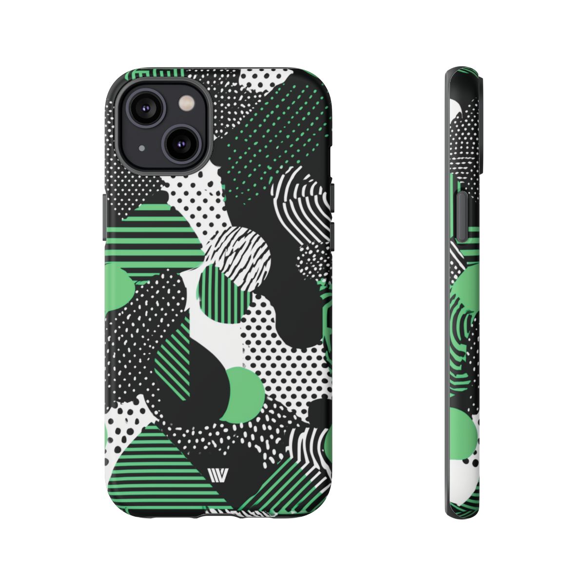 Pattern Clash Tough Phone Case – iPhone 14 Plus, Matte