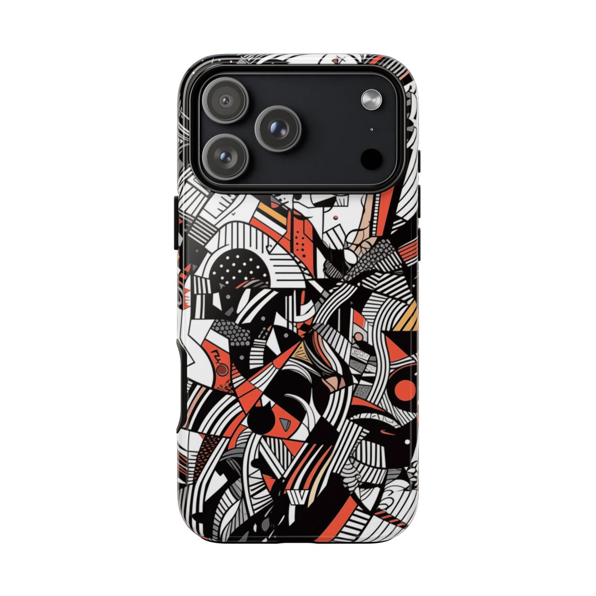 Abstract Doodle #3 Tough Phone Case – iPhone 18 Pro Max, Glossy